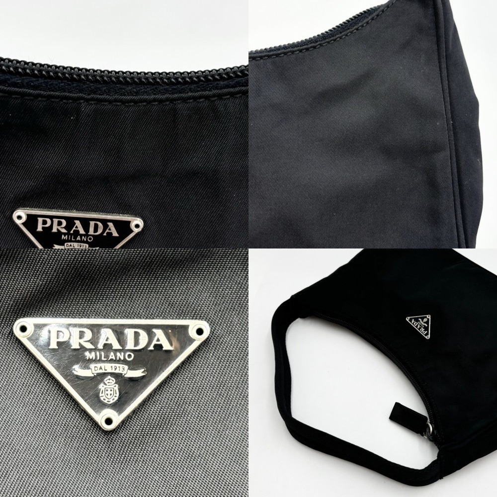Prada Triangle Logo Mini Bag Accessory Pouch Nylo… - image 6